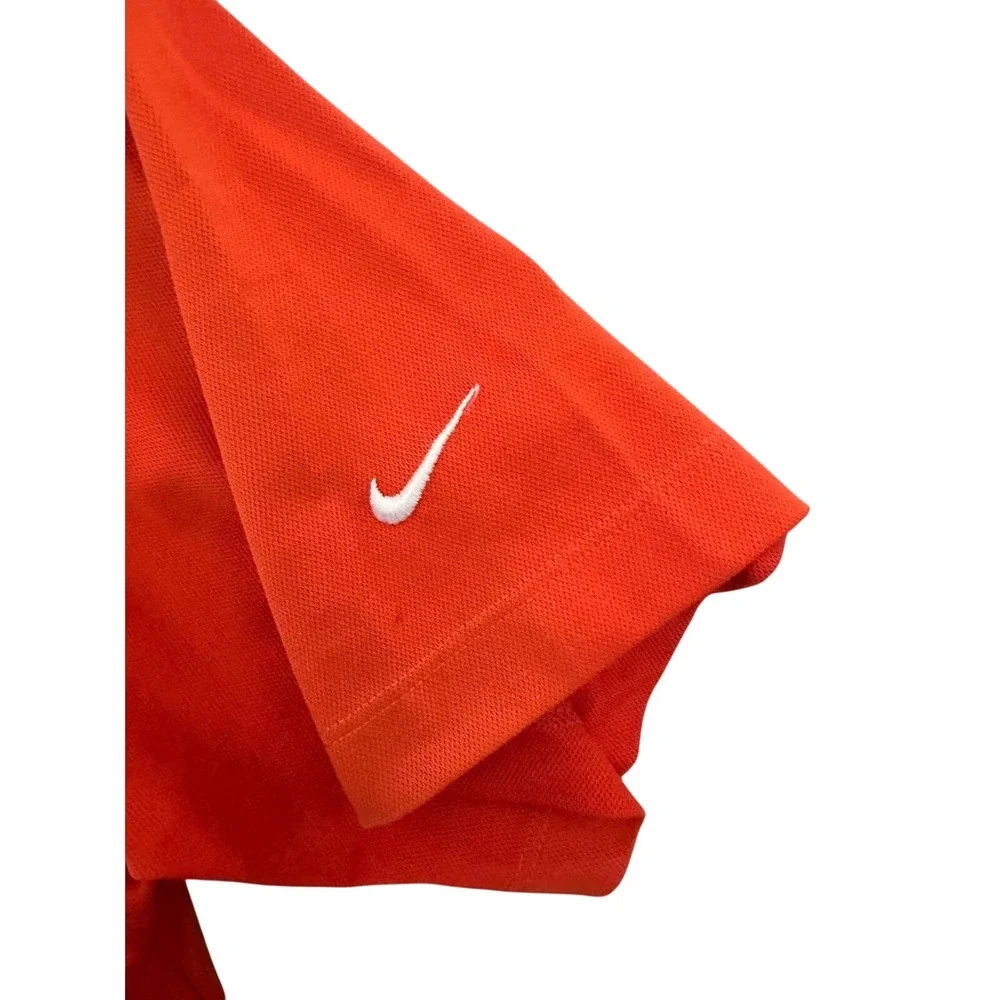 Nike Golf Clemson Tigers Polo Shirt Orange Dri-Fit‎ Mens Large